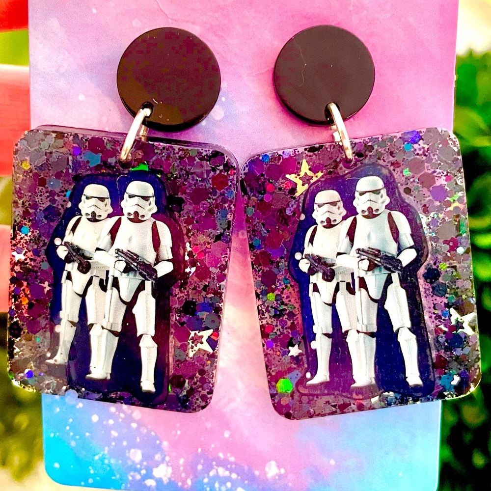 Star Wars Acrylic Dangle Earrings